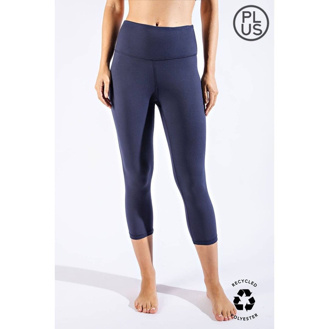 RAE MODE PLUS SIZE CAPRI YOGA LEGGINGS - 5 COLORS