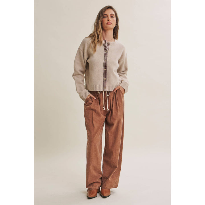 Easy Does It Mineral Wash Wide-Leg Pants - Vintage Camel