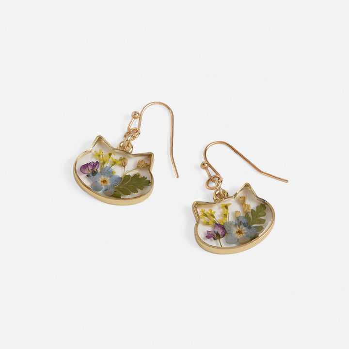 Pressed Flower Earrings - 6 shapes/designs