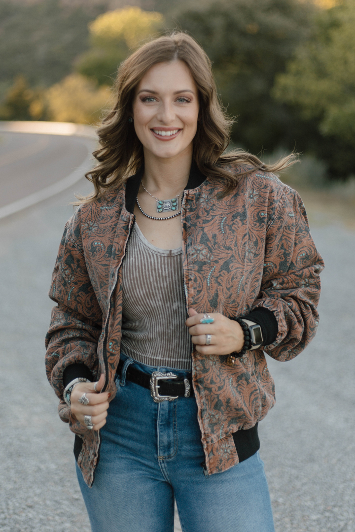 Keep It Western Bomber Jacket (Reg & Plus)