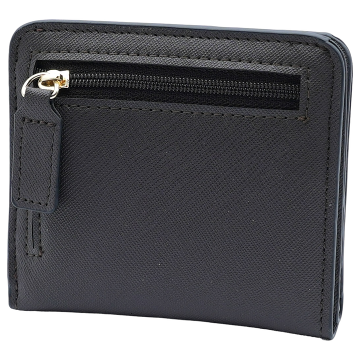 Women's Small Compact Bifold Leather Wallet - RFID Technology - 12 colors