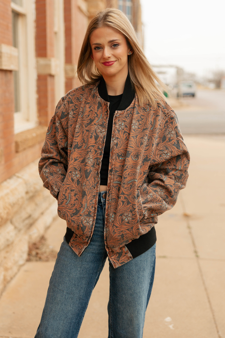 Keep It Western Bomber Jacket (Reg & Plus)