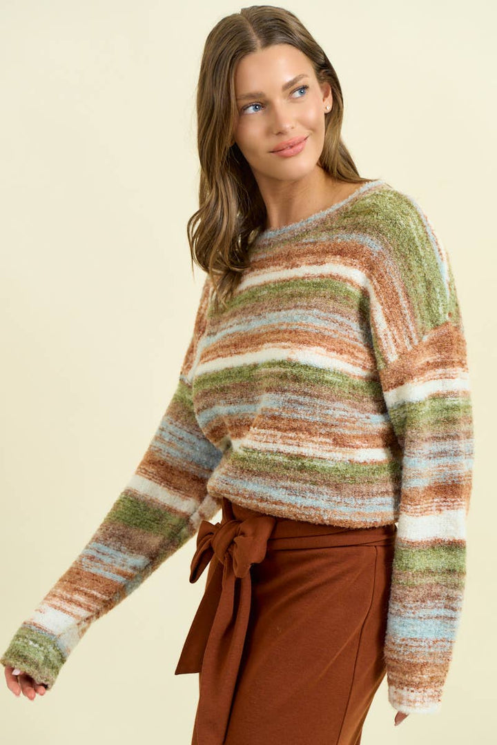 Color of the Season Striped Sweater