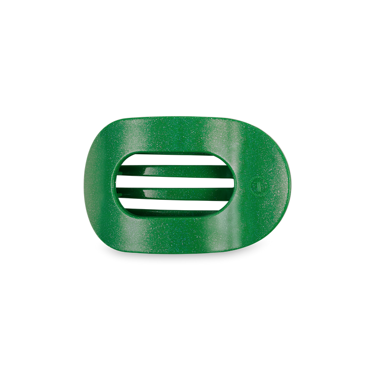 Round Flat Hair Clip | Small | Shamrock Shimmer