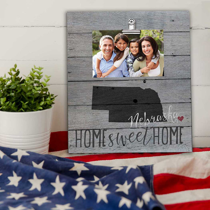 12x13 Nebraska Home Sweet Home Clip Photo Frame