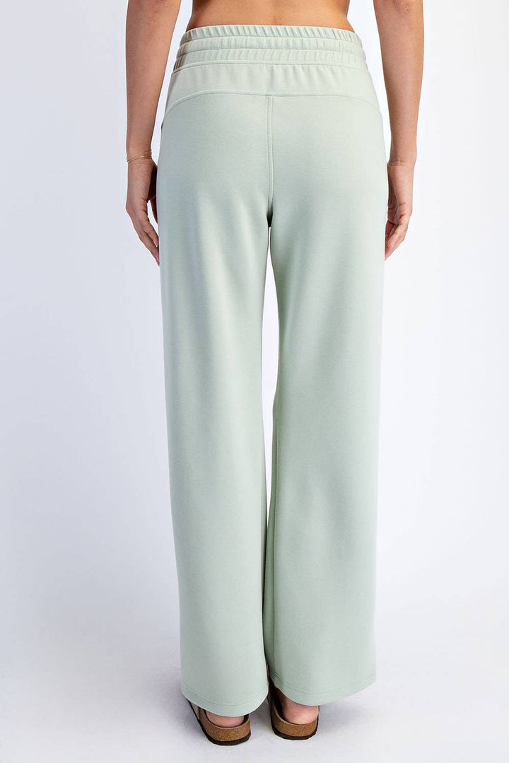 RAE MODE MODAL SCUBA STRAIGHT PANT - SAGE LEAF
