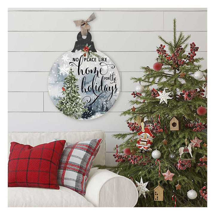 LG Home for Holidays Winter Scene Ornament Sign Christmas Decor