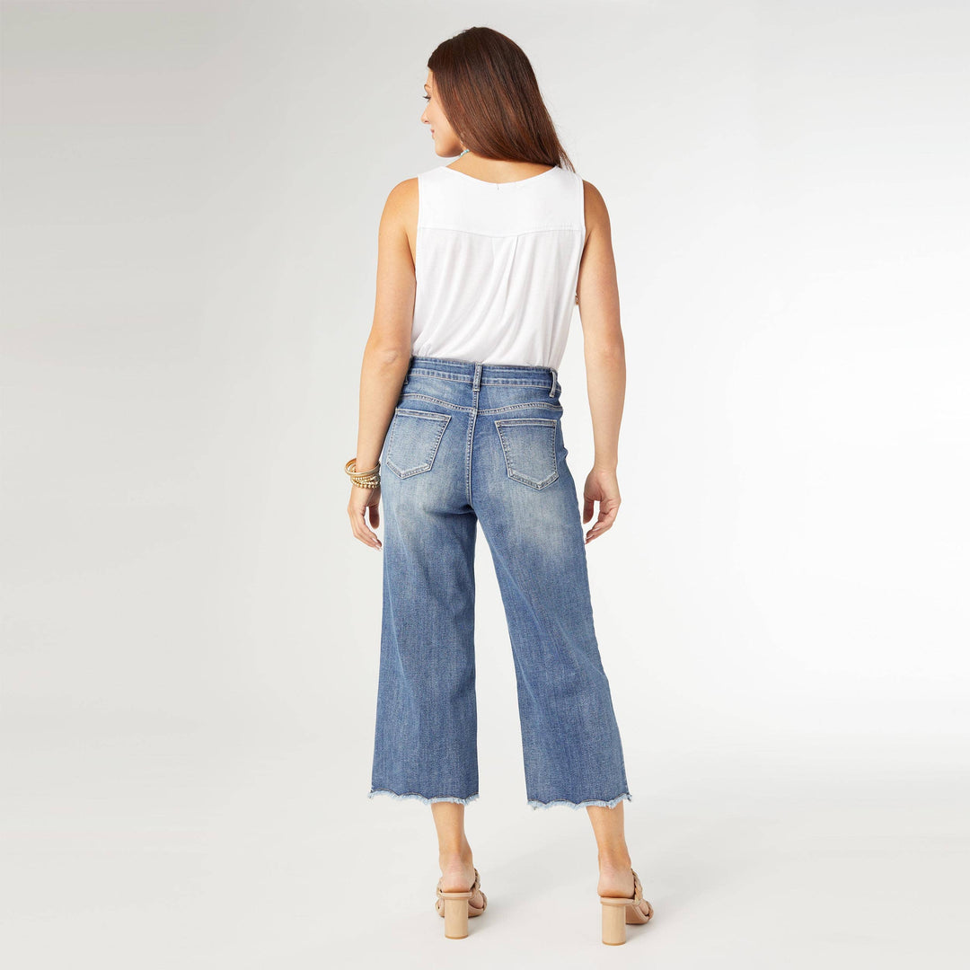 Bambu Soft Wide Leg Raw Bottom Capri