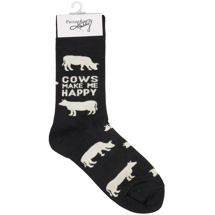 Cows Make Me Happy Socks