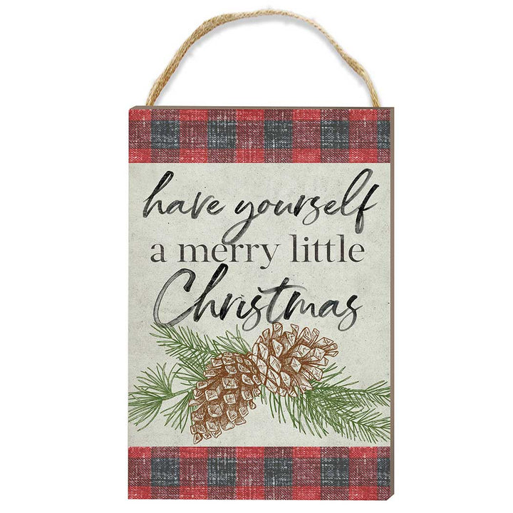 Merry Little Christmas Hanging Sign