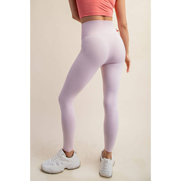 V WAIST FULL LENGTH LEGGINGS - Espresso