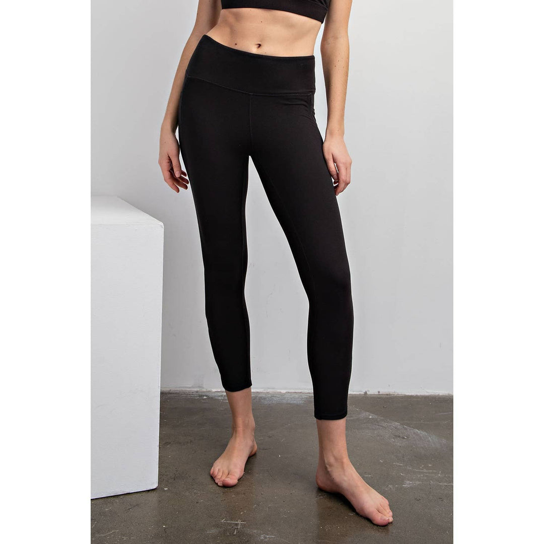 RAE MODE BUTTER HIGH RISE CROPPED YOGA LEGGINGS - GOLDEN APRICOT