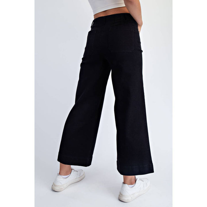 RAE MODE HEAVY COTTON TWILL CROPPED WIDE PANTS - TAUPE