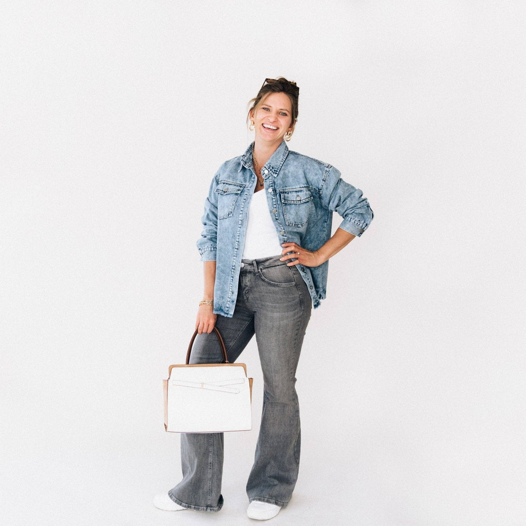 Better Together Raw Hem Denim Jacket - Womens