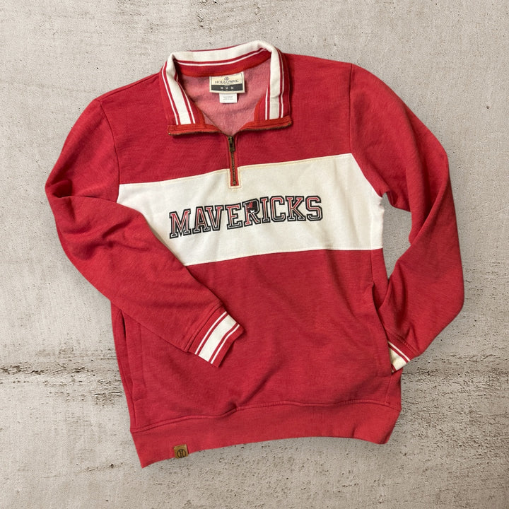 Mavericks Holloway Brand Ivy League Fleece Colorblocked Quarter-Zip Sweatshirt