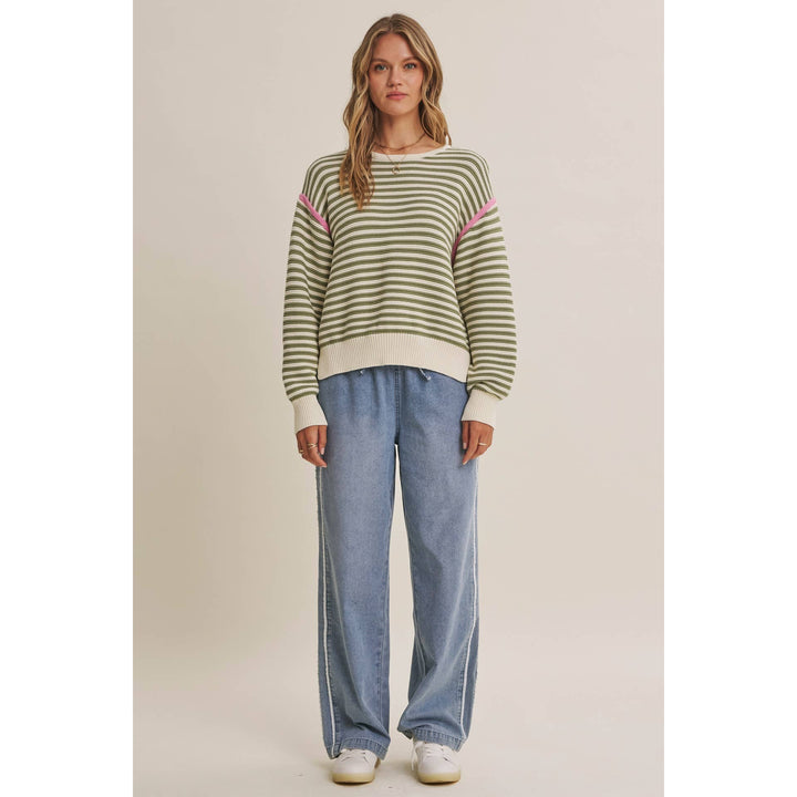Easy Street Mineral-Wash Denim Track Pants