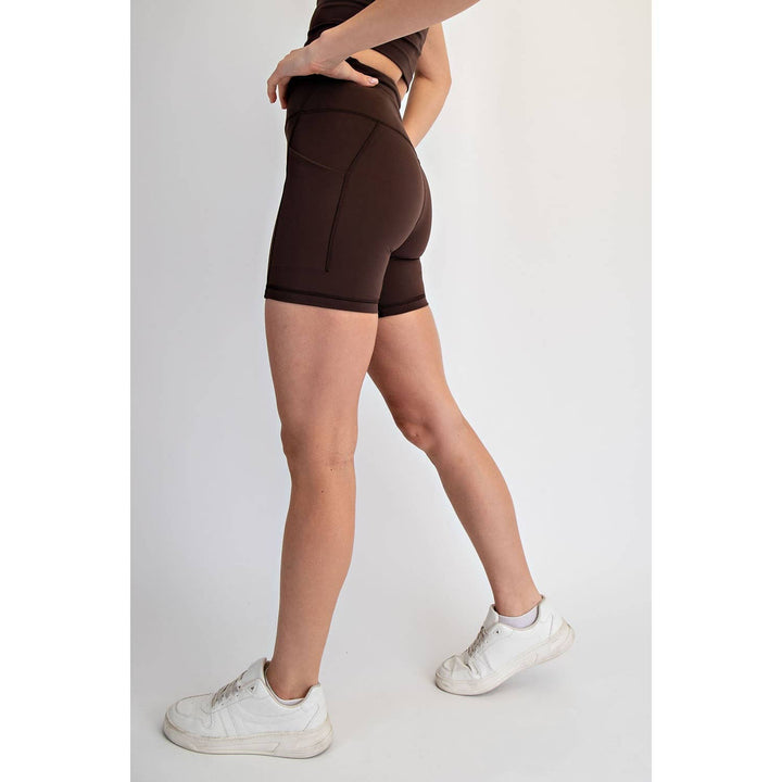 RAE MODE NYLON BUTTER 6IN BIKER SHORTS - 2 colors!