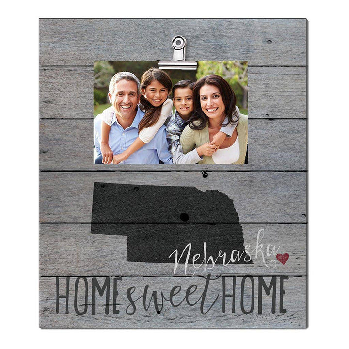 12x13 Nebraska Home Sweet Home Clip Photo Frame