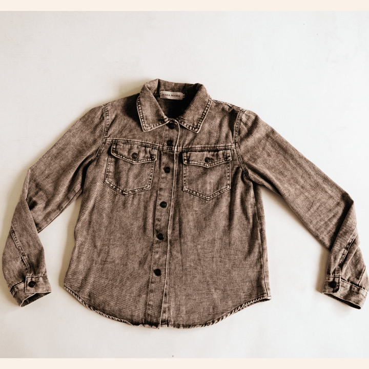Brown Denim Jacket - Adult