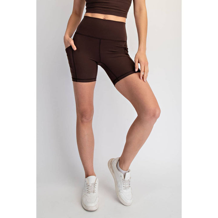 RAE MODE NYLON BUTTER 6IN BIKER SHORTS - 2 colors!