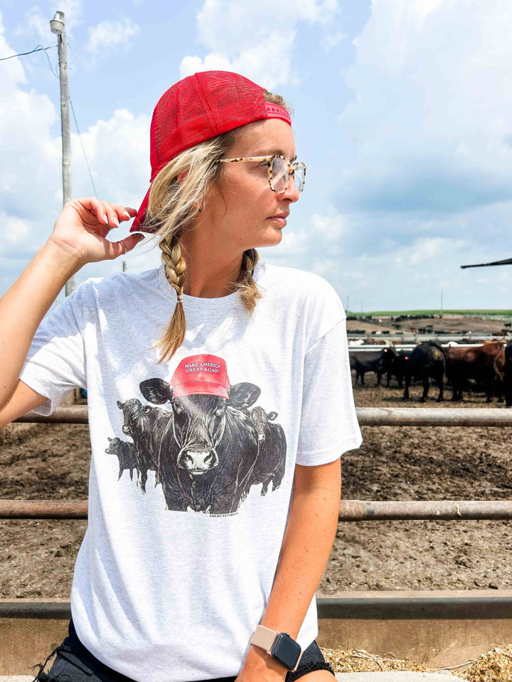 ‘MAGA’ Cow Graphic Tee