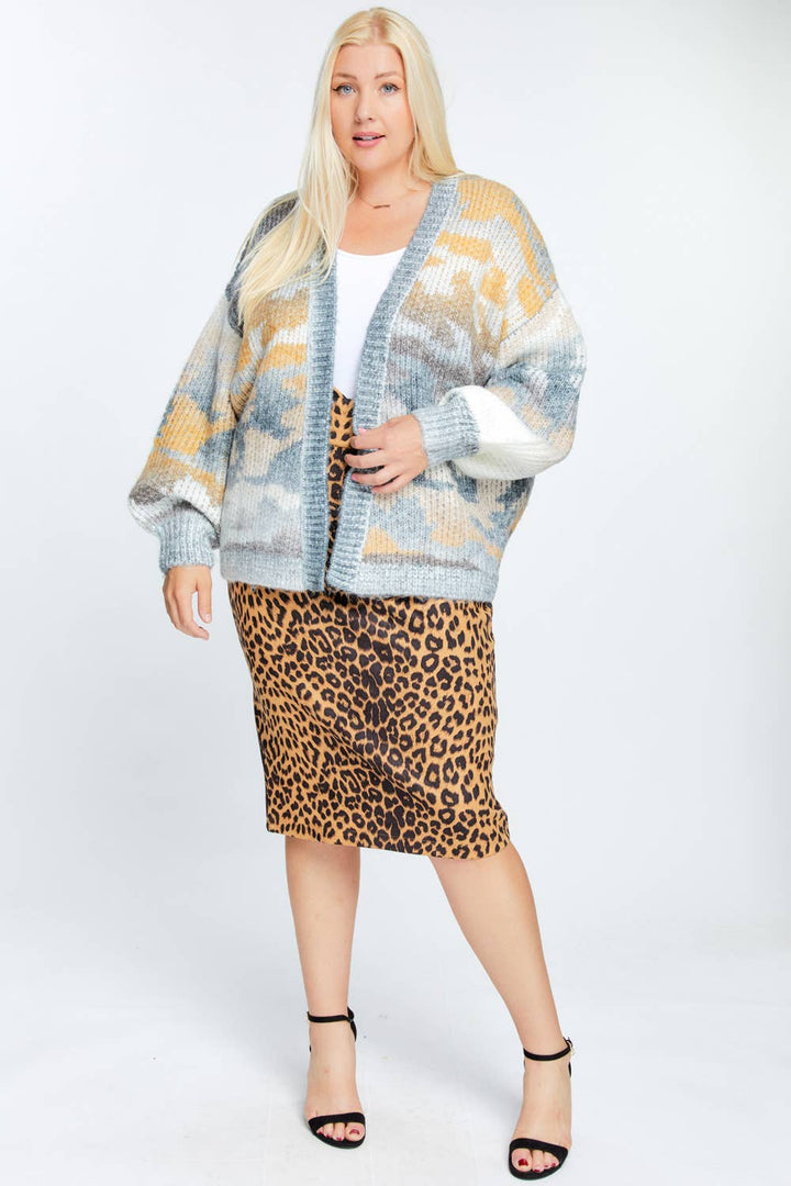 Misty Meadows Knit Oversized Cardigan