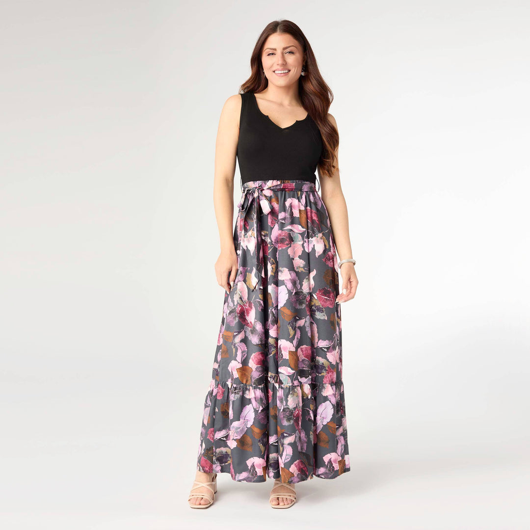 Anna Printed Tank Maxi Dress