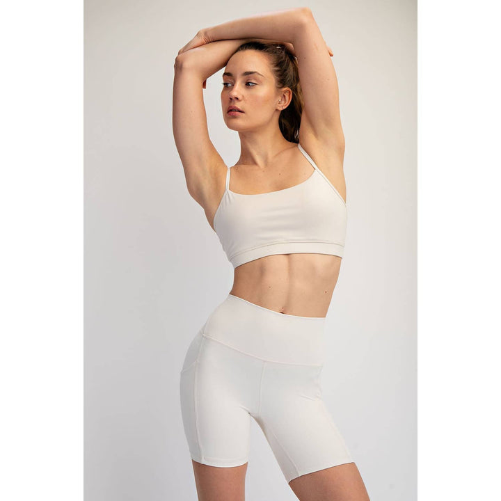 RAE MODE NYLON BUTTER 6IN BIKER SHORTS - 2 colors!