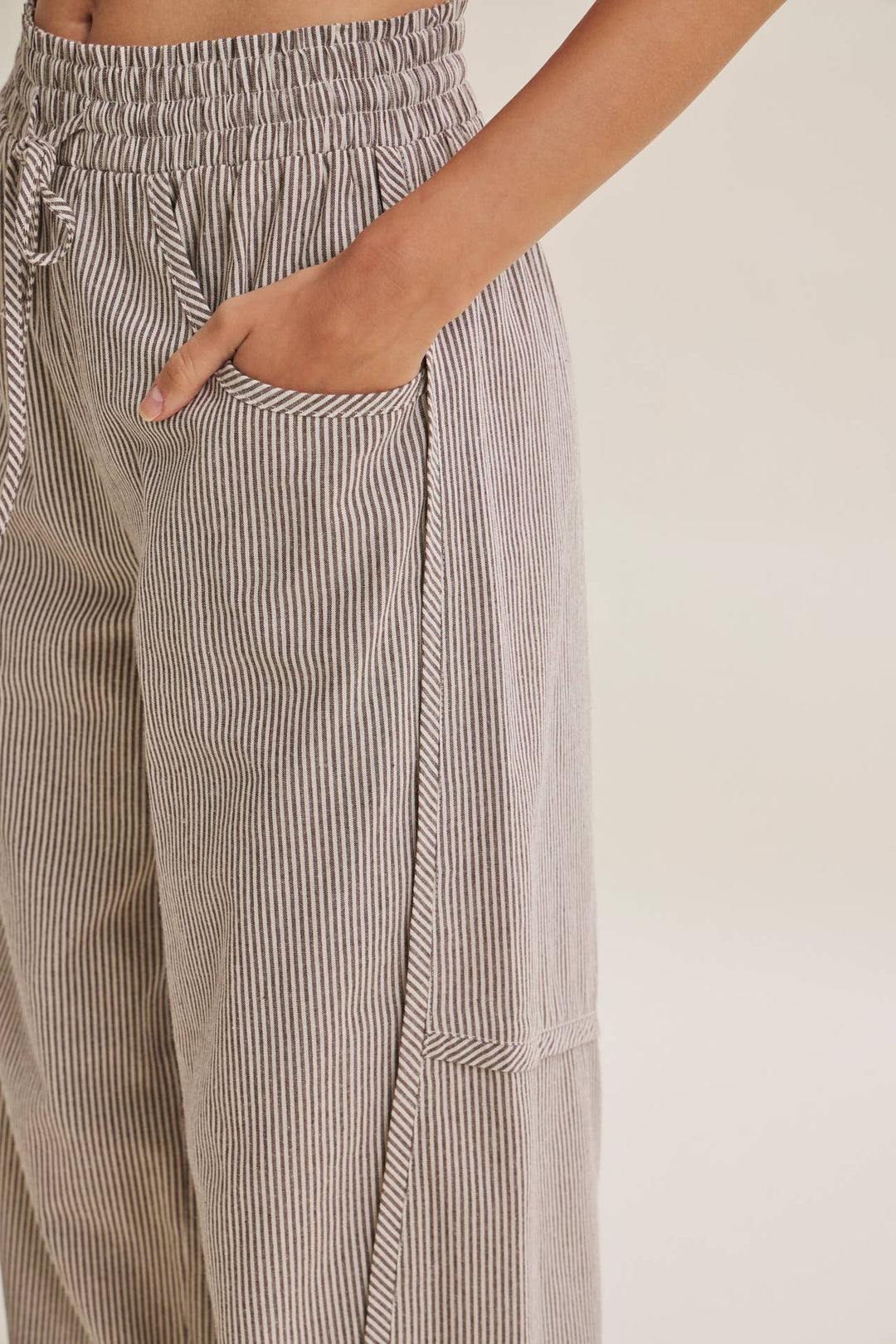 Everyday Favorite Striped Barrel Pants – 3 Colors