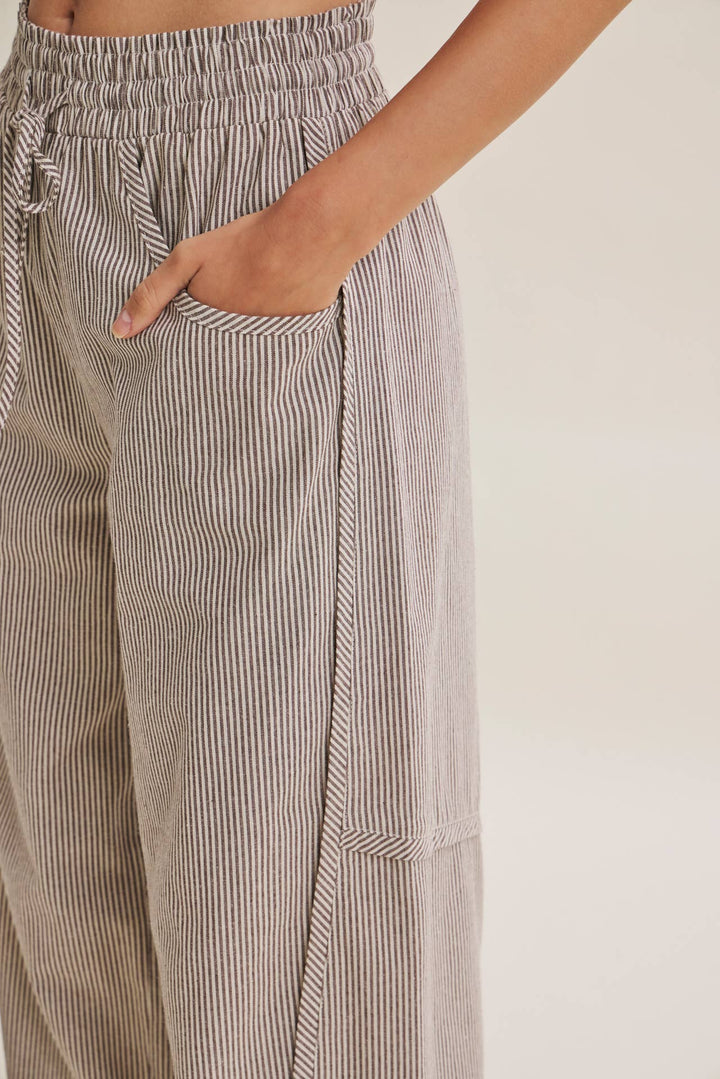 Everyday Favorite Striped Barrel Pants – 3 Colors