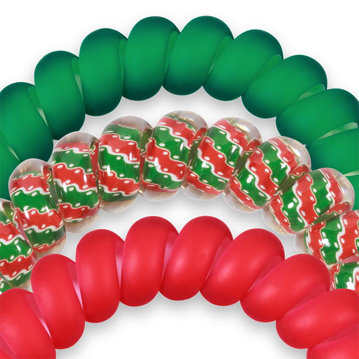 Spiral Hair Coils | Large | Naughty or Nice Hair Ties