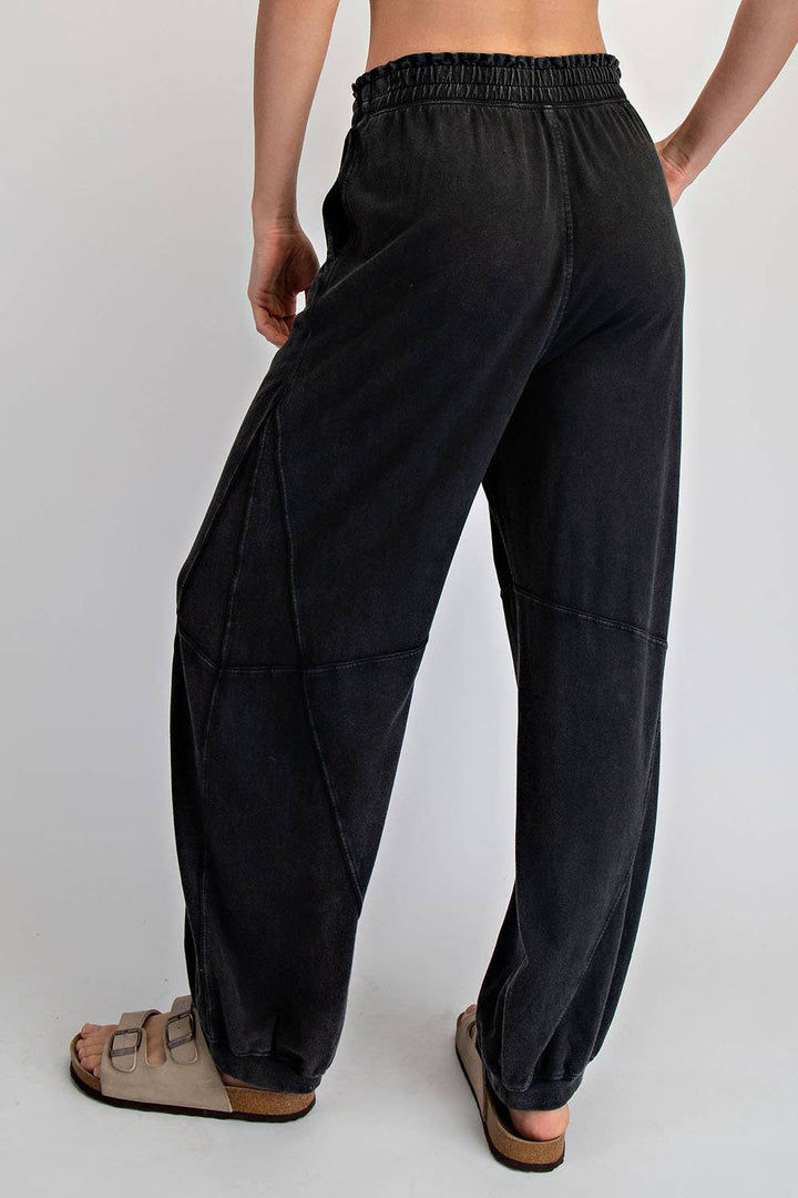 RAE MODE MINERAL WASHED TERRY BUTTER JOGGER PANTS - DUSTY PINK