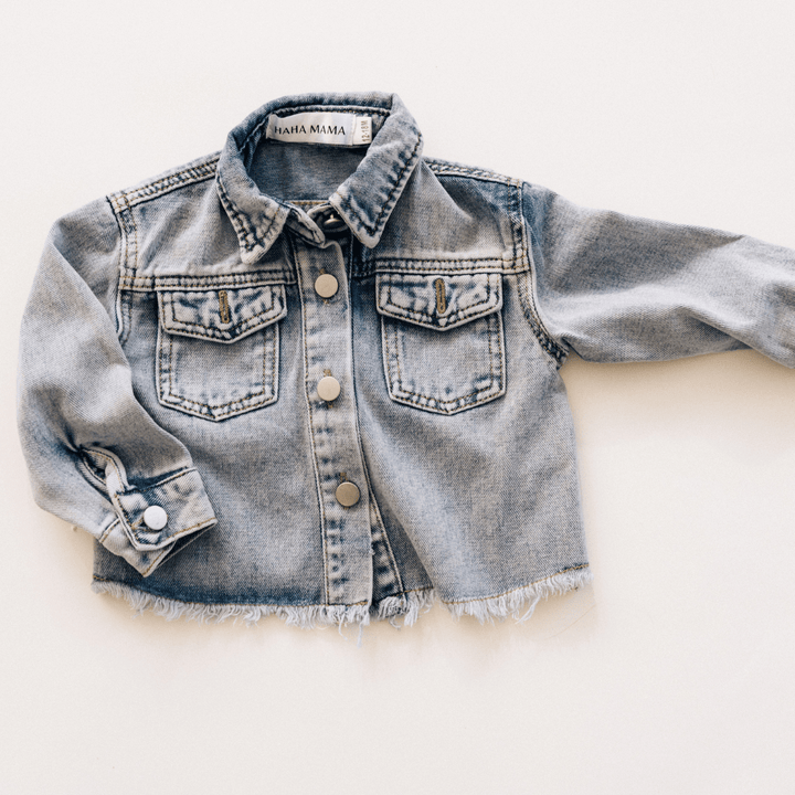 Better Together Raw Hem Denim Jacket - Infant