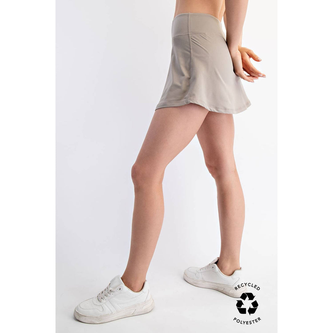 RAE MODE BUTTER SKORT - SMOKED SPRUCE