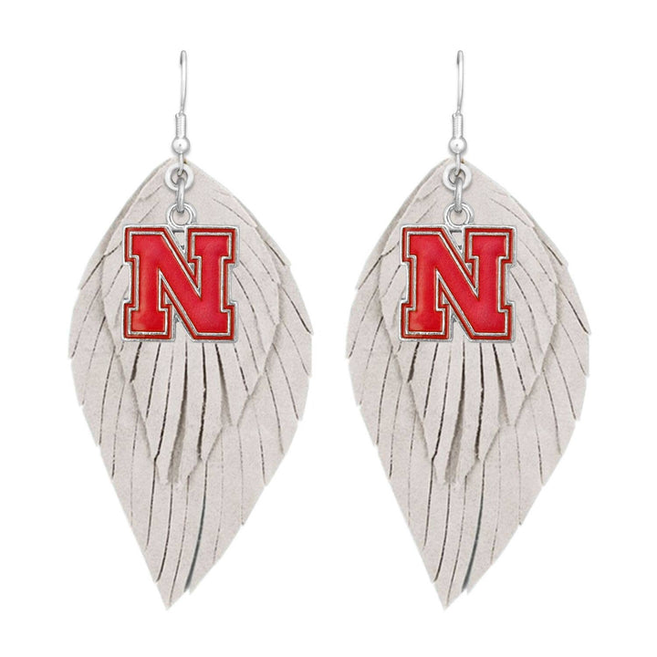 Nebraska Cornhuskers  Iridescent Logo Boho Babe Earrings