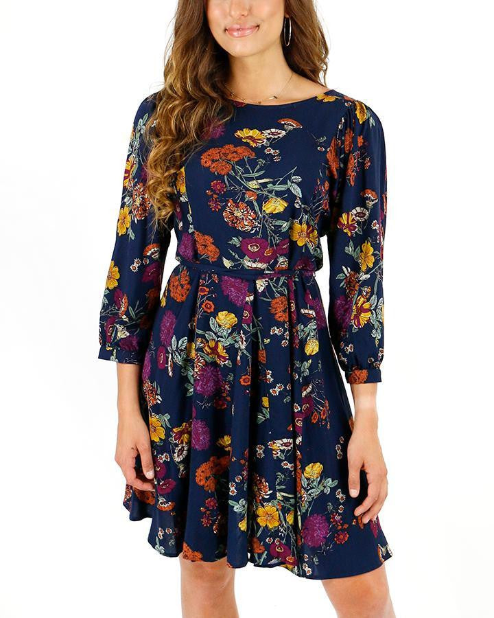 Grace and Lace Milana Floral Dress - Midnight Floral