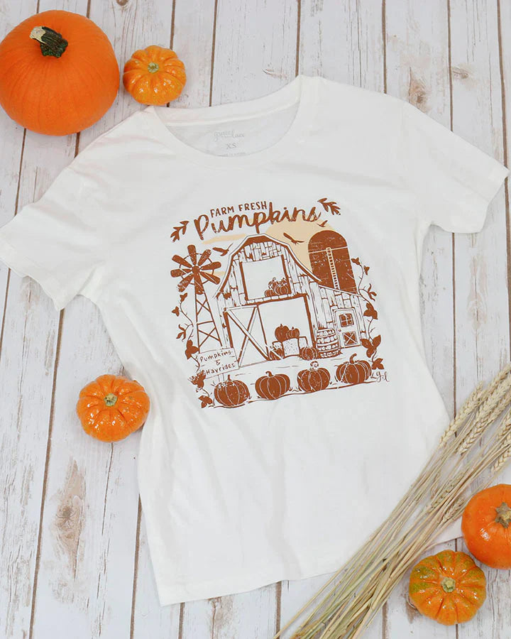 Grace and Lace - Vintage Any Day Pumpkin Graphic Tee