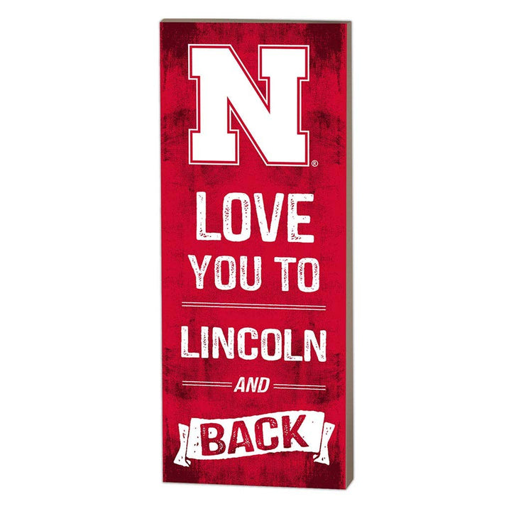 7x18 Logo Love You To Nebraska Cornhuskers