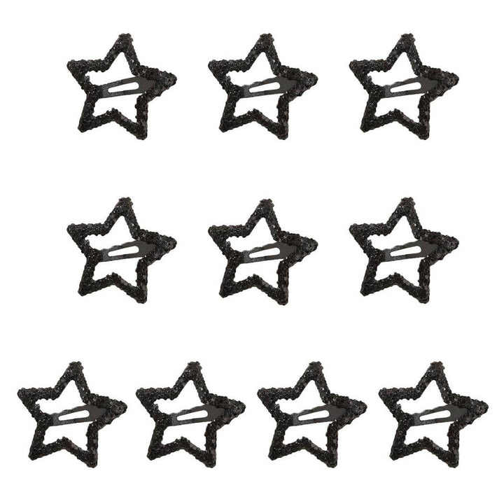 Game Day Star Barrette Set - Black