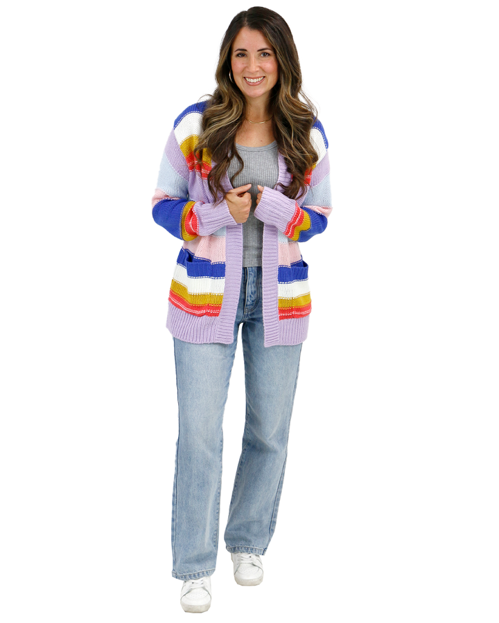 Colorblock Cardigan in Multi