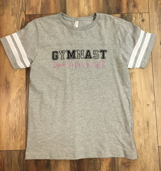 Gymnast, Yeah I Do Flips & Stuff - Light Grey (Youth Large)