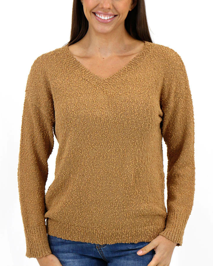 Grace and Lace - Lightweight Wubby Sweater in Dijon