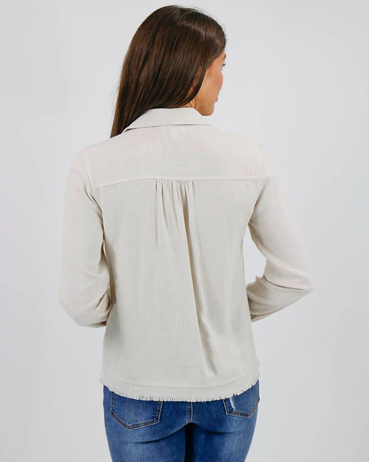 Grace and Lace Linen Safari Jacket - Natural