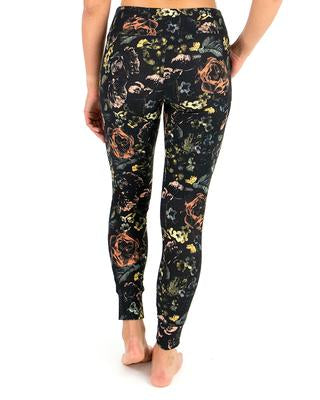 Grace and Lace Live-In Loungers - Black Vintage Floral