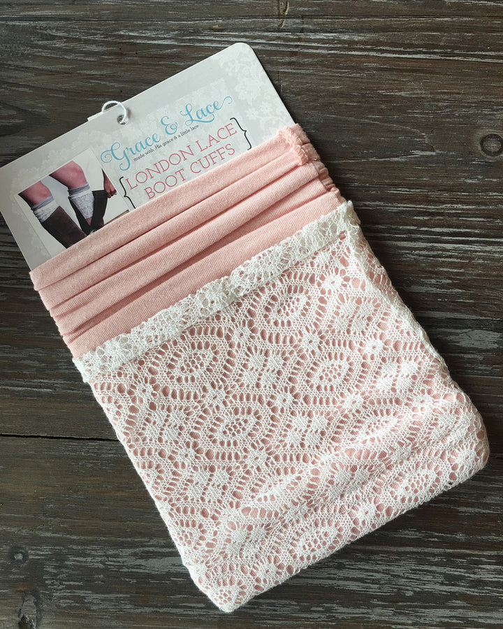 Grace and Lace London Lace Cuffs - Blush