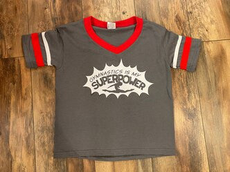 Gymnastics is My Superpower - Grey (Youth Medium)