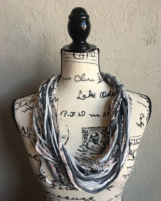 Dona Bela ClassicLT Shred Scarf  003 - Grays/Black/White