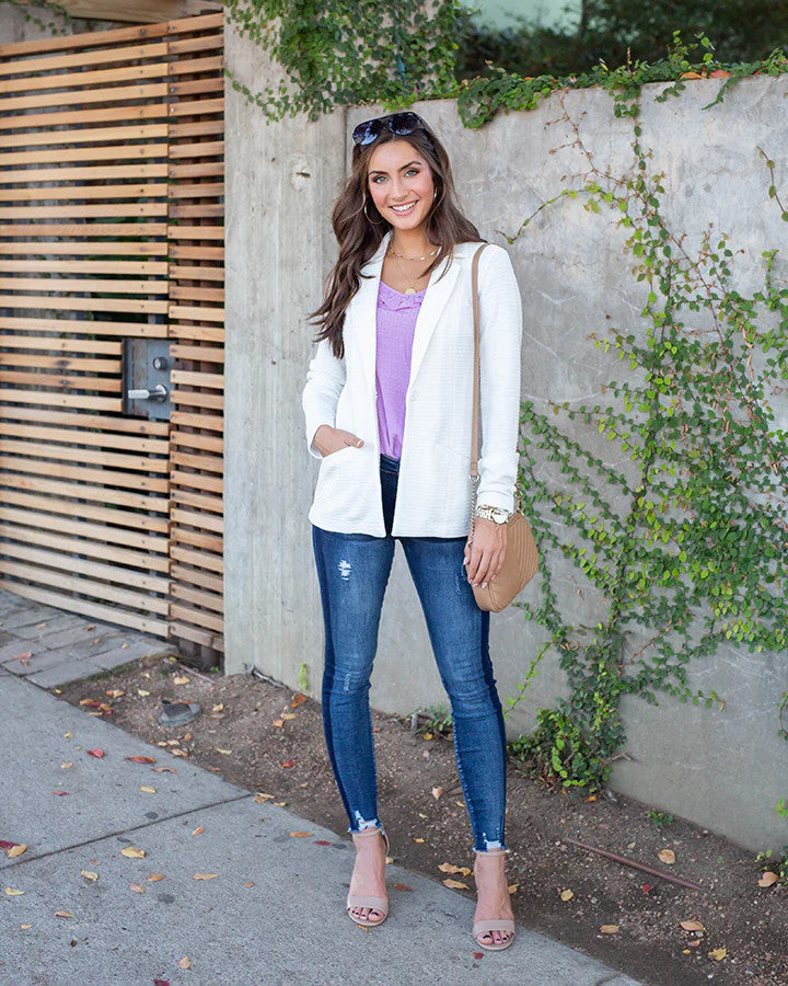 Grace and Lace- Ruffle Trim Cami Lilac Top