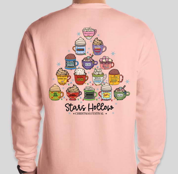 Pre-order ONLY! Gilmore Girls Christmas Coffee Tree Crew Sweatshirt - Available in several colors!