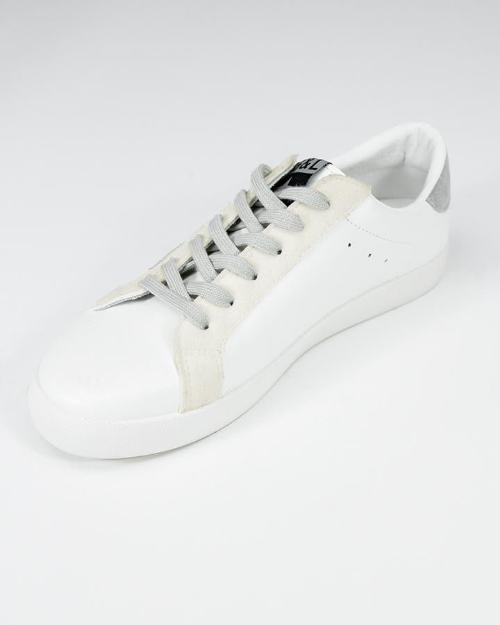 Grace and Lace Star Sneakers - Silver